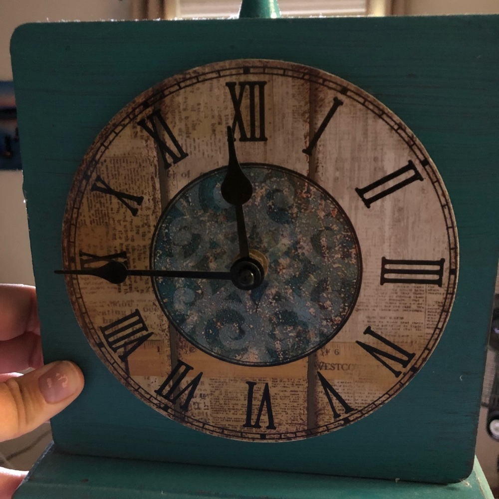 Teal clock!